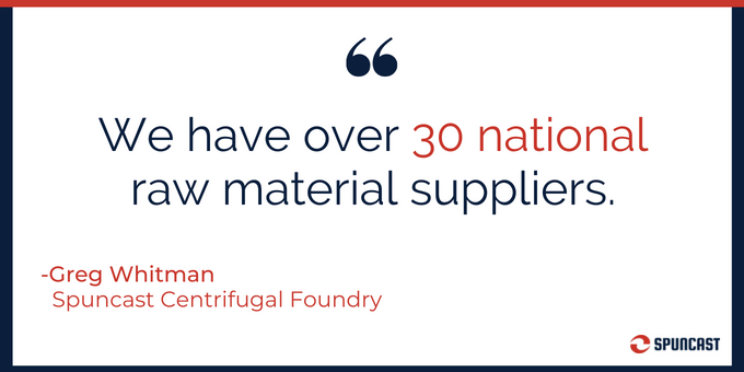 We're able to meet material demand